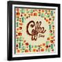 Coffee Icon Illustration-cienpies-Framed Art Print