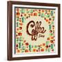 Coffee Icon Illustration-cienpies-Framed Art Print