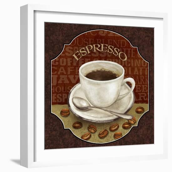 Coffee Illustration IV-Abby White-Framed Art Print