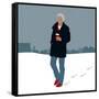 Coffee in the Snow-Claire Huntley-Framed Stretched Canvas
