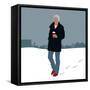 Coffee in the Snow-Claire Huntley-Framed Stretched Canvas