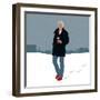 Coffee in the Snow-Claire Huntley-Framed Giclee Print