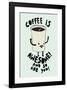 Coffee Is Awesome - Tom Cronin Doodles Cartoon Print-Tom Cronin-Framed Giclee Print