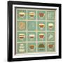 Coffee Labels Set-elfivetrov-Framed Art Print