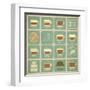 Coffee Labels Set-elfivetrov-Framed Art Print