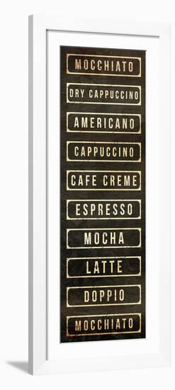 Coffee List-OnRei-Framed Art Print