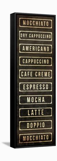 Coffee List-OnRei-Framed Stretched Canvas