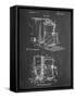 Coffee Maker Patent-null-Framed Stretched Canvas