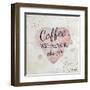 Coffee Makes Everything Okayer-Britt Hallowell-Framed Art Print