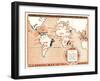 Coffee Map of the World-null-Framed Art Print