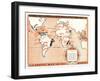 Coffee Map of the World-Found Image Press-Framed Giclee Print