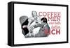 Coffee & Men-null-Framed Stretched Canvas