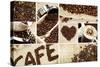 Coffee Mosaic-duallogic-Stretched Canvas