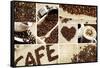 Coffee Mosaic-duallogic-Framed Stretched Canvas