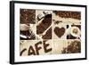 Coffee Mosaic-duallogic-Framed Art Print