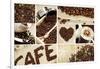 Coffee Mosaic-duallogic-Framed Art Print