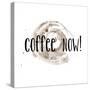Coffee Now Coffee Satin-Jan Weiss-Stretched Canvas