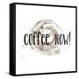 Coffee Now Coffee Satin-Jan Weiss-Framed Stretched Canvas