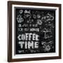 Coffee on Chalkboard-bioraven-Framed Art Print