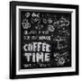 Coffee on Chalkboard-bioraven-Framed Art Print