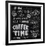 Coffee on Chalkboard-bioraven-Framed Art Print