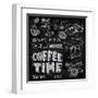 Coffee on Chalkboard-bioraven-Framed Art Print