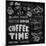 Coffee on Chalkboard-bioraven-Mounted Art Print