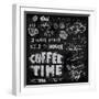 Coffee on Chalkboard-bioraven-Framed Art Print