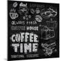 Coffee on Chalkboard-bioraven-Mounted Premium Giclee Print