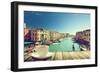 Coffee on Table and Venice in Sunset Time, Italy-Iakov Kalinin-Framed Photographic Print