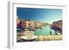 Coffee on Table and Venice in Sunset Time, Italy-Iakov Kalinin-Framed Photographic Print