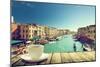 Coffee on Table and Venice in Sunset Time, Italy-Iakov Kalinin-Mounted Photographic Print