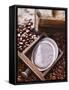 Coffee Pads, a Coffee Mill and Coffee Beans-Daniel Reiter-Framed Stretched Canvas