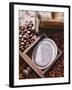 Coffee Pads, a Coffee Mill and Coffee Beans-Daniel Reiter-Framed Photographic Print