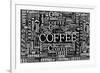 Coffee Pattern-null-Framed Giclee Print