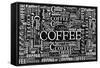Coffee Pattern-null-Framed Stretched Canvas