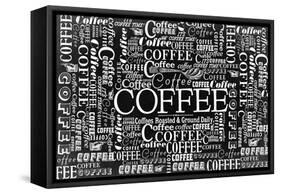 Coffee Pattern-null-Framed Stretched Canvas