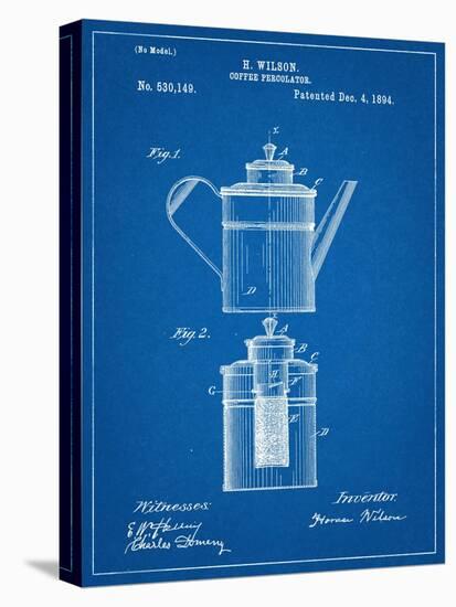 Coffee Percolator Patent-null-Stretched Canvas