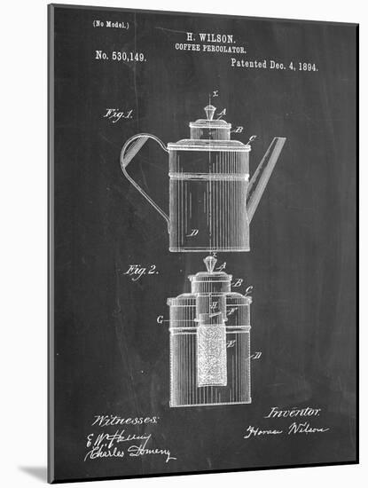 Coffee Percolator Patent-null-Mounted Art Print