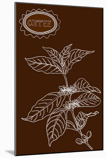 Coffee Plant Illustration-cienpies-Mounted Art Print