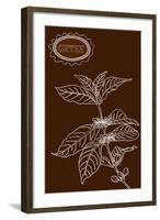 Coffee Plant Illustration-cienpies-Framed Art Print