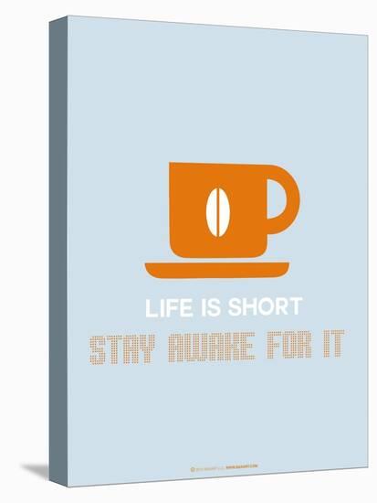 Coffee Poster Orange-NaxArt-Stretched Canvas