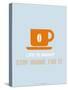 Coffee Poster Orange-NaxArt-Stretched Canvas