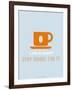 Coffee Poster Orange-NaxArt-Framed Art Print