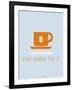 Coffee Poster Orange-NaxArt-Framed Art Print