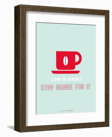 Coffee Poster Red-NaxArt-Framed Art Print