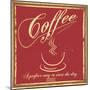 Coffee Poster-snoopgraphics-Mounted Premium Giclee Print