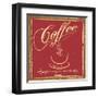 Coffee Poster-snoopgraphics-Framed Art Print