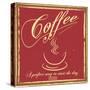 Coffee Poster-snoopgraphics-Stretched Canvas