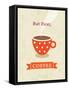 Coffee Poster-judilyn-Framed Stretched Canvas